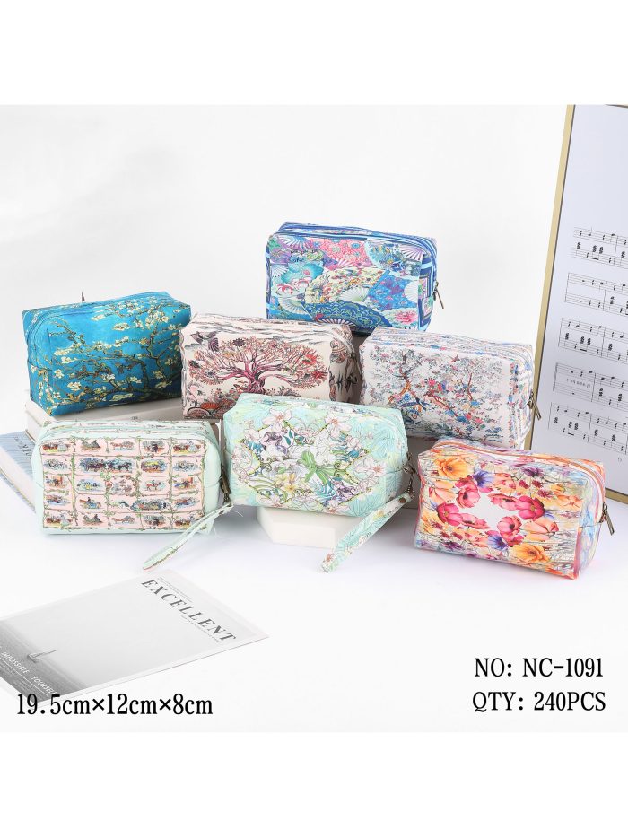 Neceser rectangular estampado