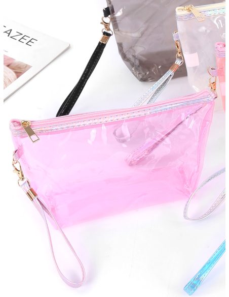 Neceser vinilo transparente