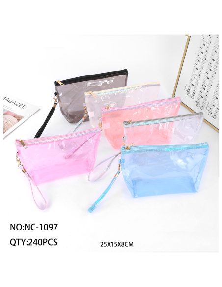 Neceser vinilo transparente