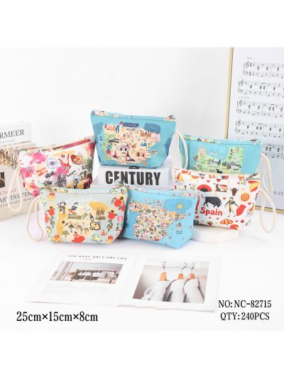 Neceser estampado mapa de españa con cordón 2