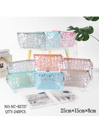 Neceser vinilo transparente estampado 2