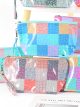 Neceser vinilo transparente patchwork pastel