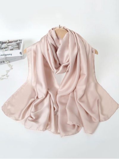 Fular liso efecto seda