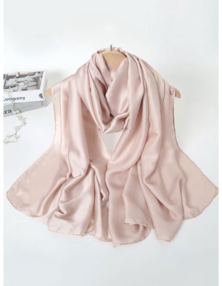 Fular liso efecto seda