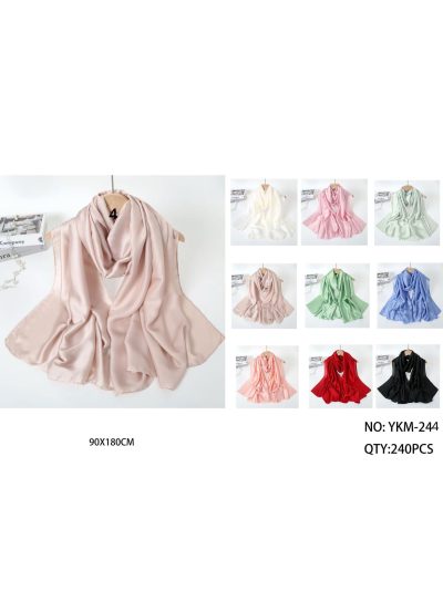 Fular liso efecto seda 2