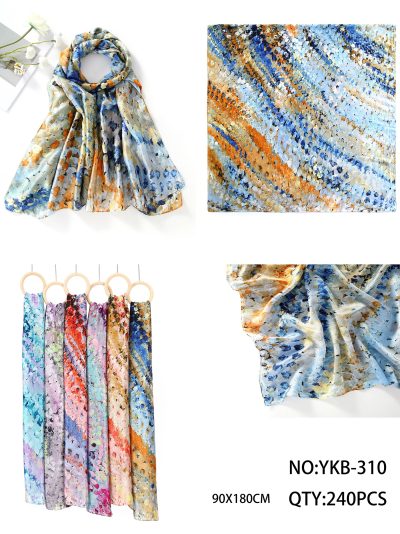 Fular abstracto efecto seda 2