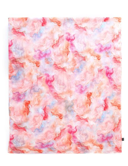 Fular acuarela detalles dorados