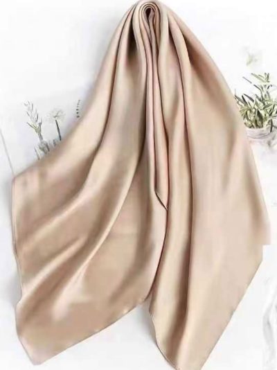 Pañuelo pequeño liso efecto seda