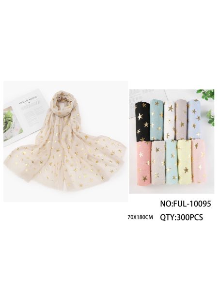 Fular estrellas doradas