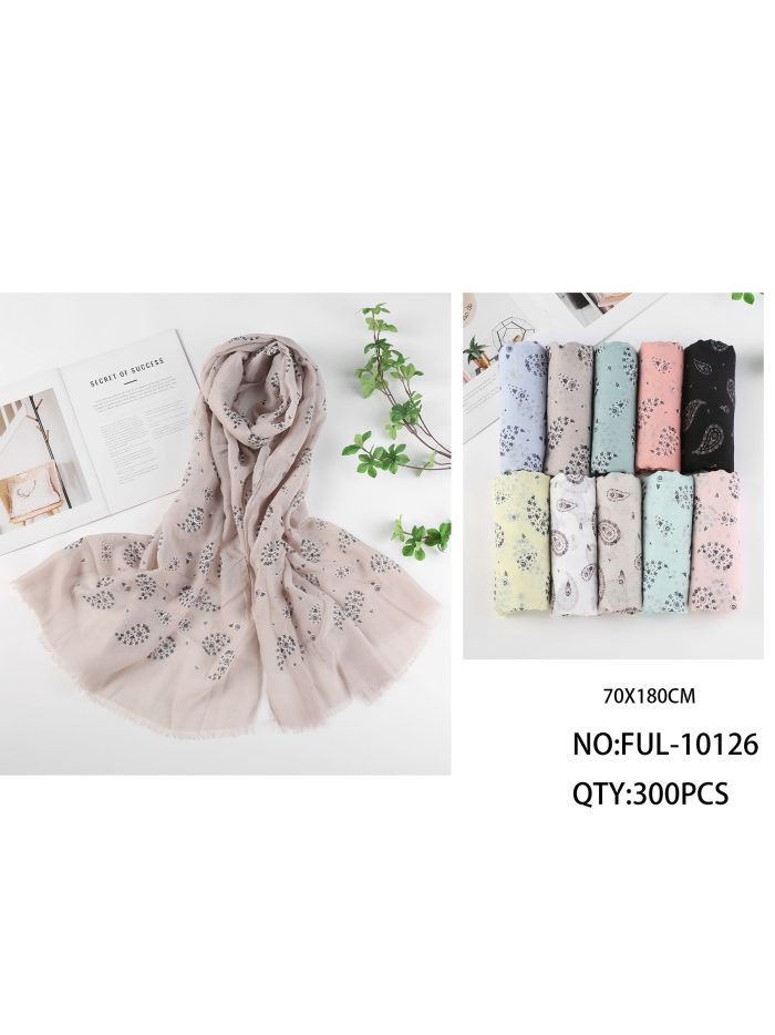 Fular estampado paisley boho