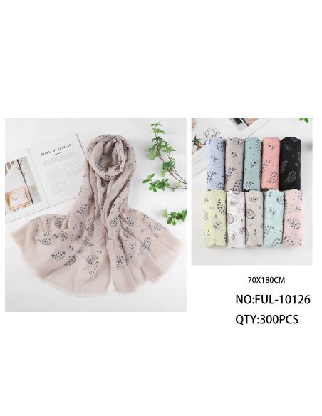 Fular estampado paisley boho