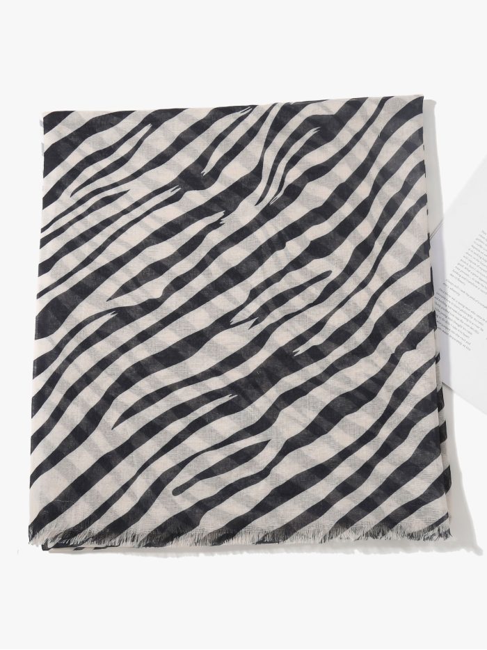 Fular estampado cebra