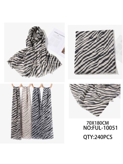 Fular estampado cebra 2