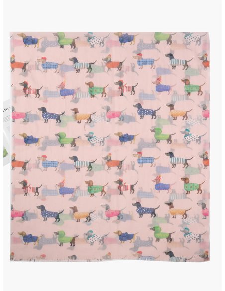 Fular estampado perro salchicha