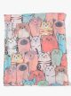 Fular estampado gatos pop
