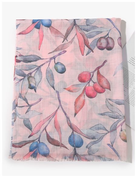 Sciarpa botanica di bacche e foglie