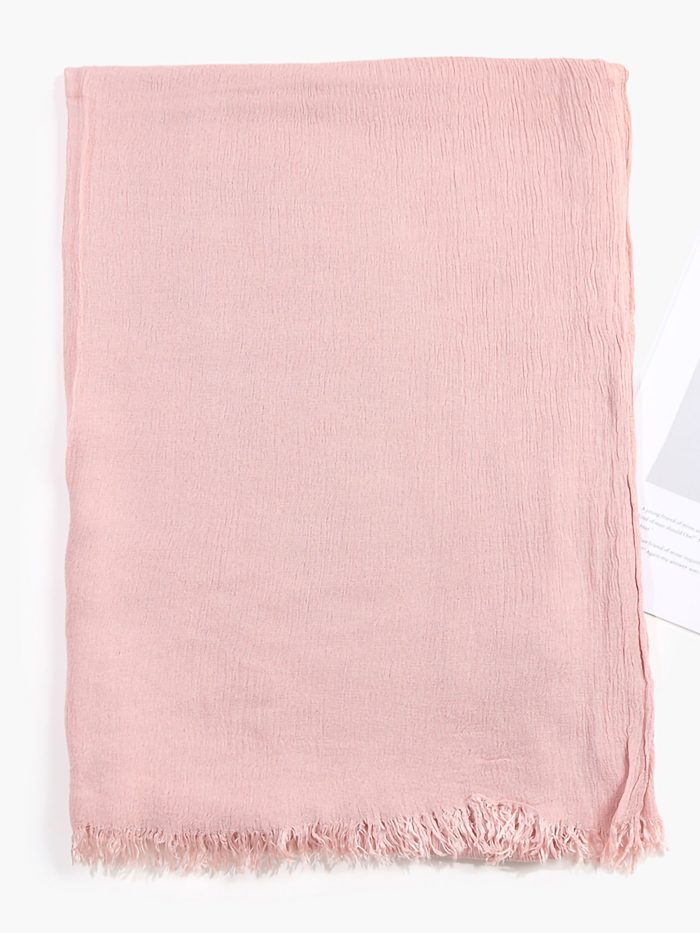 Fular liso desflecado