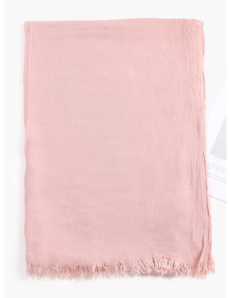 Fular liso desflecado