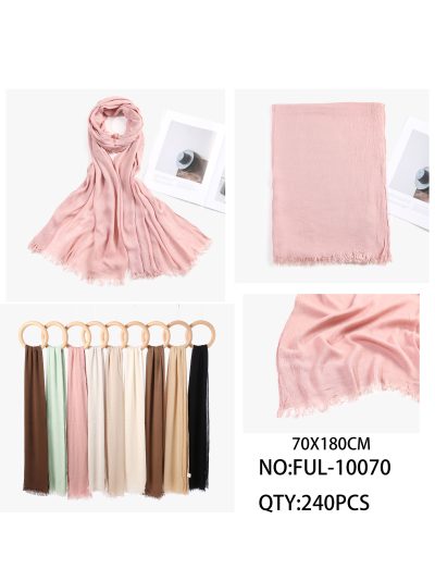 Fular liso desflecado 2