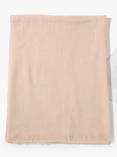 Fular liso básico desflecado