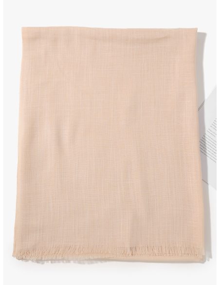 Fular liso básico desflecado