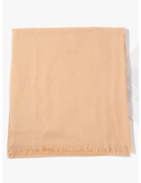 Fular liso básico desflecado