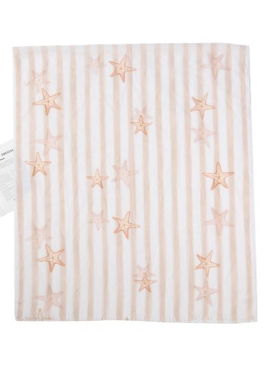 Fular rayas marineras estrellas de mar