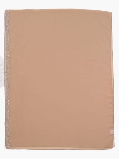 Fular efecto gasa ribete strass