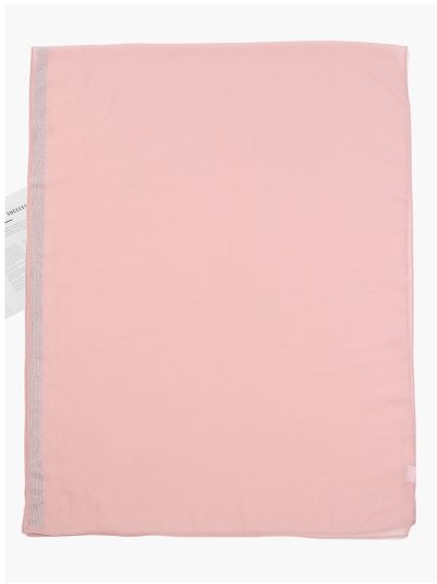 Sciarpa effetto chiffon con finiture in strass