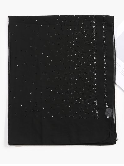 Fular efecto gasa strass degradado