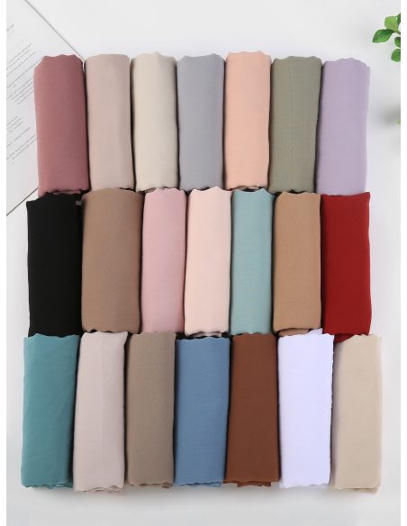 Fular liso efecto gasa