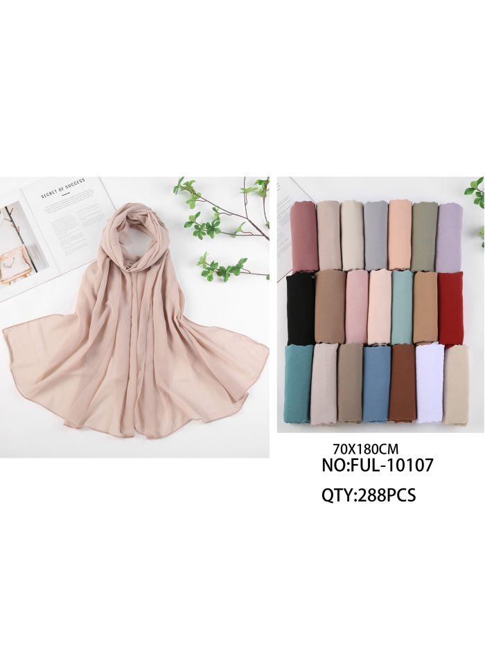 Fular liso efecto gasa