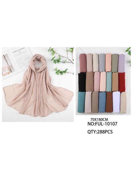 Fular liso efecto gasa