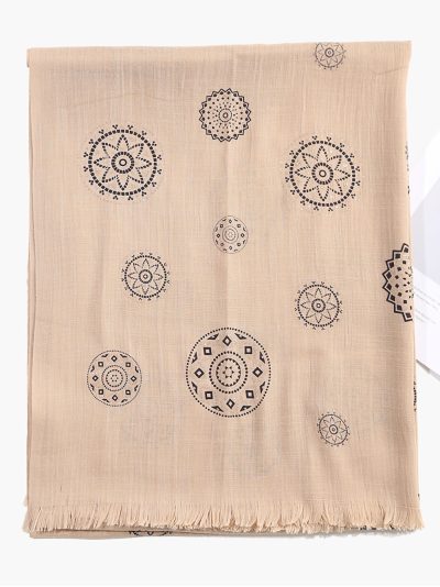 Fular estampado mandalas glitter