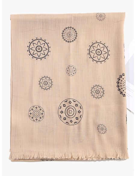 Fular estampado mandalas glitter