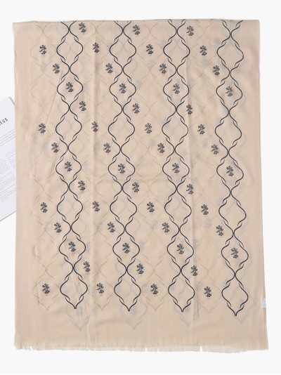 Fular estampado geométrico glitter