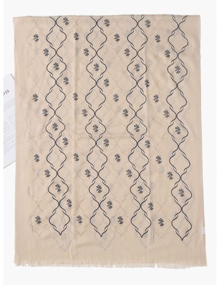 Fular estampado geométrico glitter