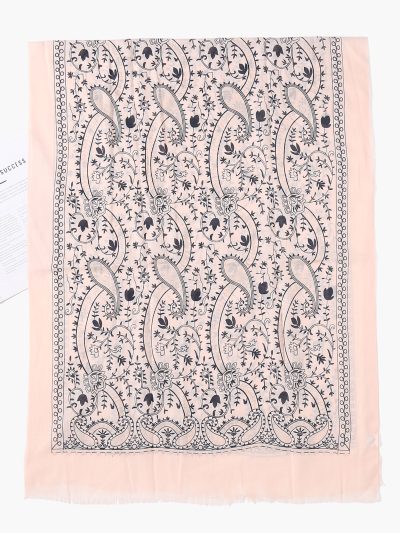 Fular estampado paisley glitter