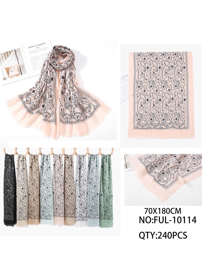 Lenço com estampa paisley brilhante