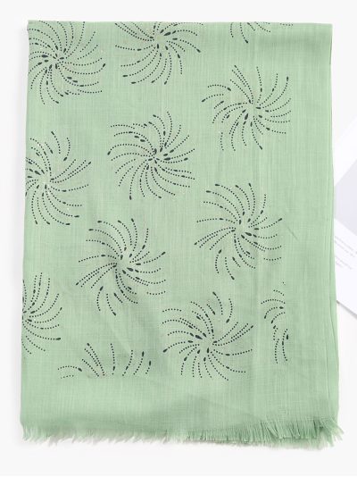 Fular estampado espiral glitter