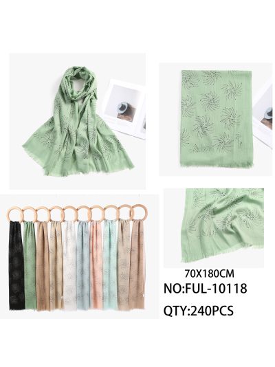 Fular estampado espiral glitter 2