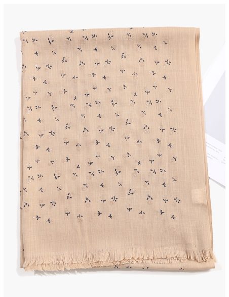 Lenço com estampa floral brilhante