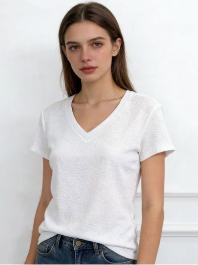 Camiseta glitter cuello redondo