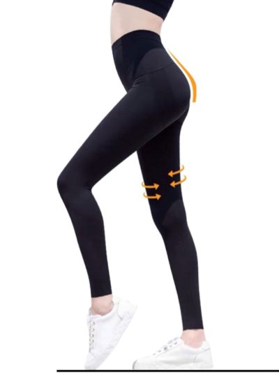 Legging tobillero push-up de tiro alto sin costura frontal