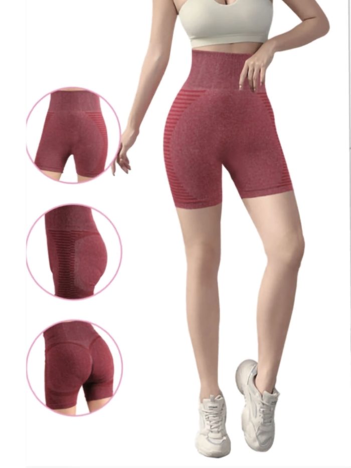 Short deportivo sin costura de yoga efecto shaping