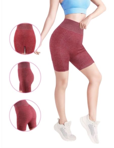 Short deportivo sin costura de yoga