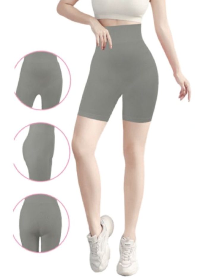 Short deportivo sin costura liso