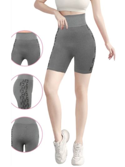 Short deportivo sin costura con estampado lateral