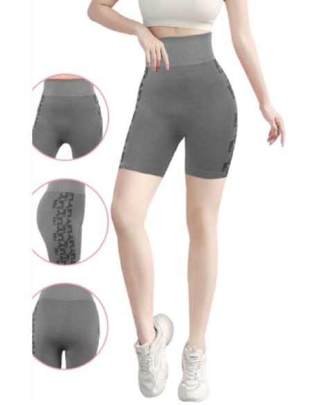 Short deportivo sin costura con estampado lateral