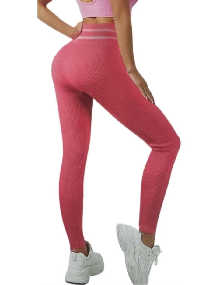 Legging sin costura detalle rayas